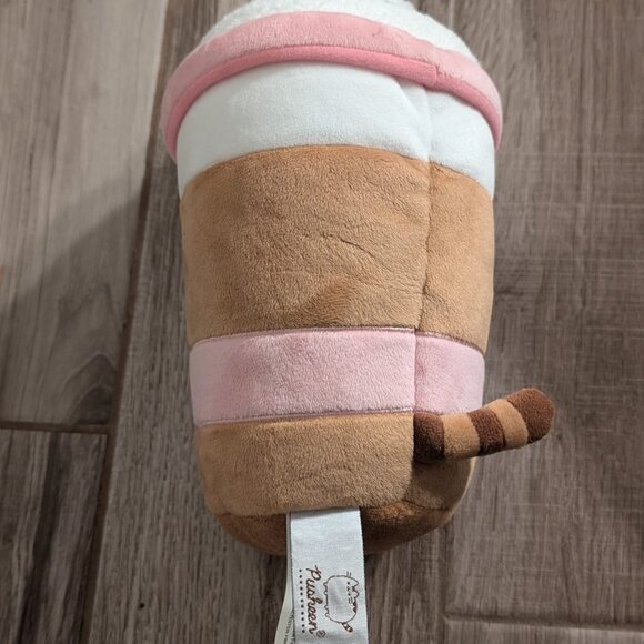 Pusheen Cat Pink Iced Coffee Plush 10 inch - Picture 3 of 4
